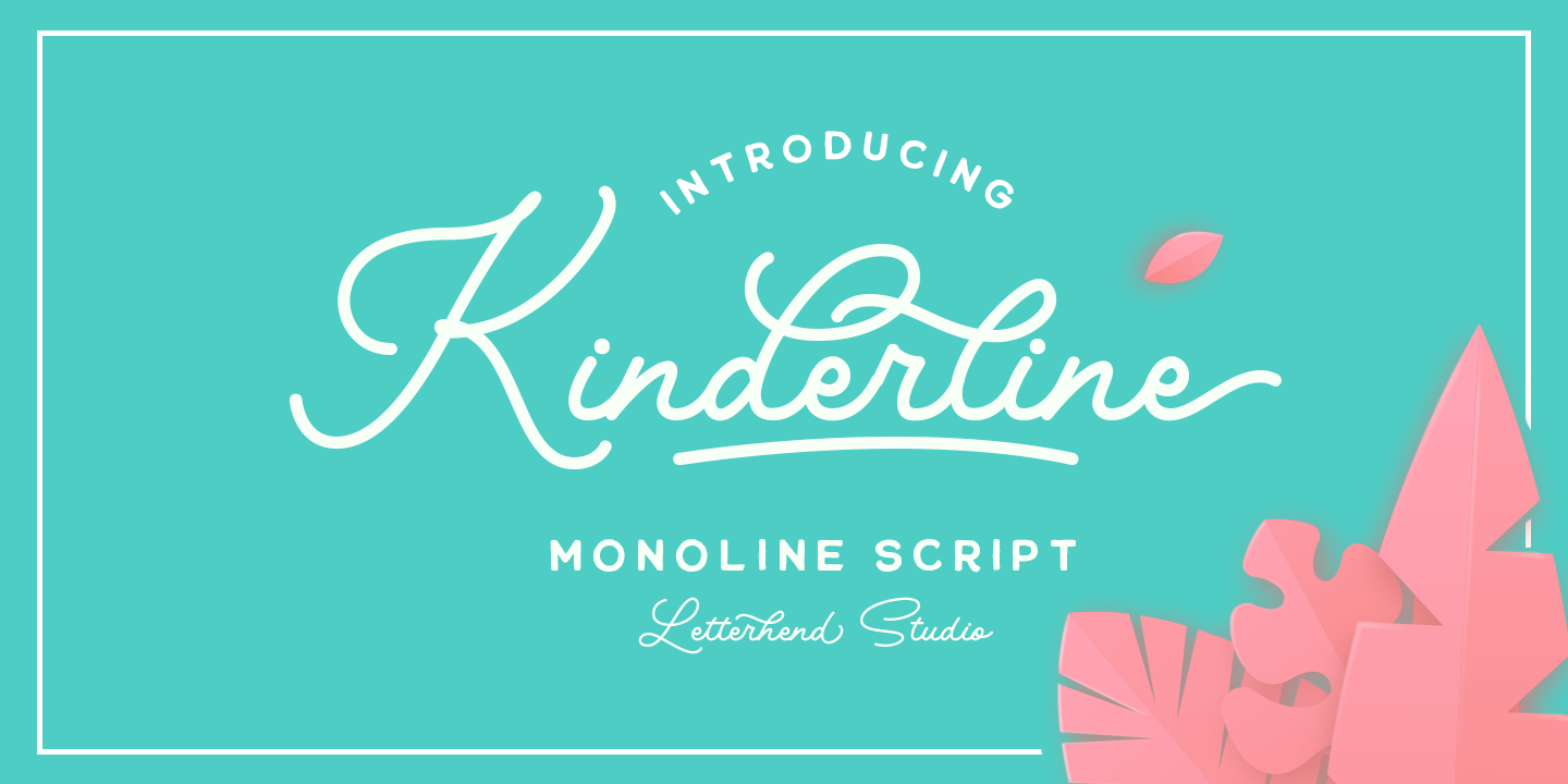 Kinderline Script Font preview